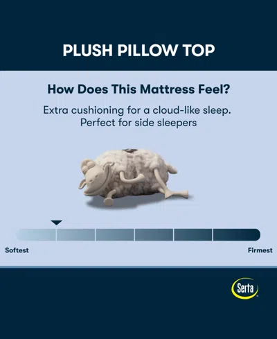 Serta Perfect Sleeper Osiria Rose 15" Plush Pillow Top Mattress Set, Queen In Gray