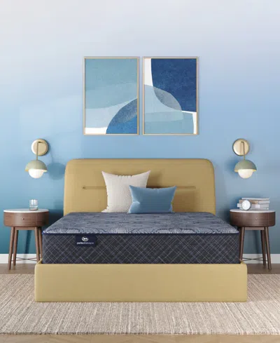 Serta Perfect Sleeper Lavender Falls 12 Medium Hybrid Tight Top Mattress Collection In Blue
