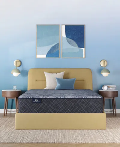 Serta Perfect Sleeper Lavender Falls 12 Medium Hybrid Tight Top Mattress Collection In Blue