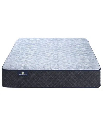 Serta Perfect Sleeper Iceland Poppy 12" Firm Tight Top Mattress Set, Queen Split In Blue