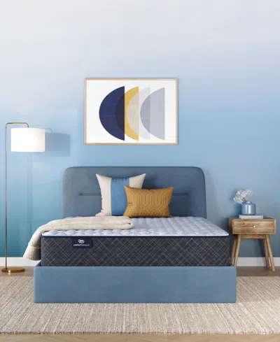 Serta Perfect Sleeper Lavender Falls 12 Medium Hybrid Tight Top Mattress Collection In Blue