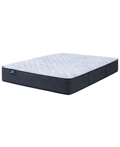 Serta Perfect Sleeper Iceland Poppy 12" Firm Tight Top Mattress Set, Queen Split In Blue