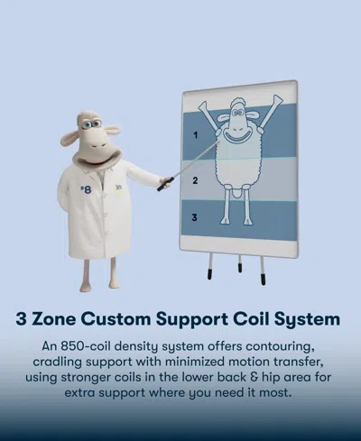 Serta Perfect Sleeper Iceland Poppy 13" Plush Tight Top Mattress Set, Twin Xl In Blue