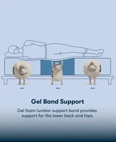 Serta Perfect Sleeper Iceland Poppy 14" Plush Pillow Top Mattress Set, Queen Split In Blue