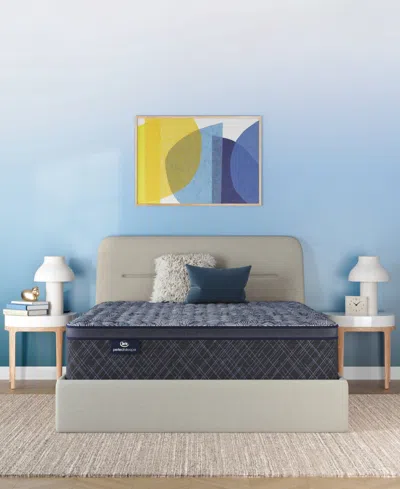 Serta Perfect Sleeper Osiria Rose 14" Medium Pillow Top Mattress Set, Twin Xl In Blue