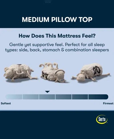 Serta Perfect Sleeper Osiria Rose 14" Firm Pillow Top Mattress Set, California King In Blue