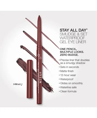 Stila Stay All Day® Smuge & Set Waterproof Gel Eyeliner In Burgundy
