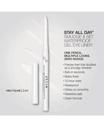 Stila Stay All Day Smudge & Set Waterproof Gel Eye Liner - Marshmallow In White