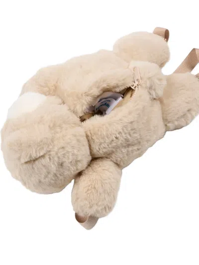 Mayoral Teddy Zip Backpack In Neutral