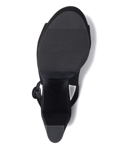 Bernardo Vega Peep-toe Platform Slingback Heels In Black