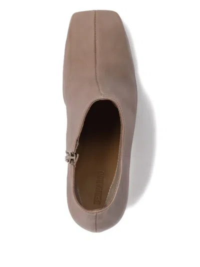 Bernardo 80mm Garda Square-toe Boots In Neutral