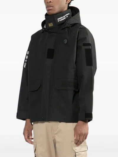 Aape By A Bathing Ape Logo-patched Jacket In Black