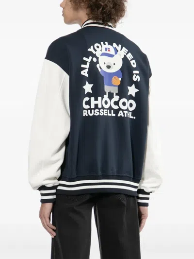 X RUSSELL ATHLETIC 小熊刺绣夹克