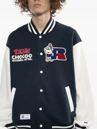 X RUSSELL ATHLETIC 小熊刺绣夹克
