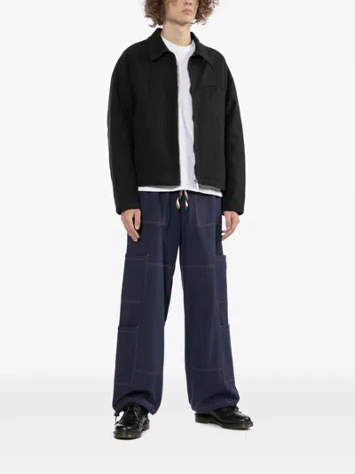 Izzue Logo-plaque Jacket In Black