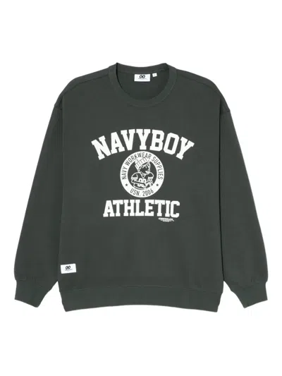 Chocoolate Graphic-print Sweatshirt In Green