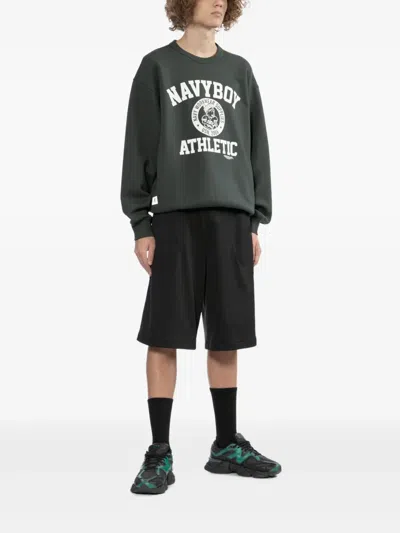 Chocoolate Graphic-print Sweatshirt In Green