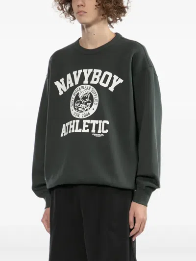 Chocoolate Graphic-print Sweatshirt In Green