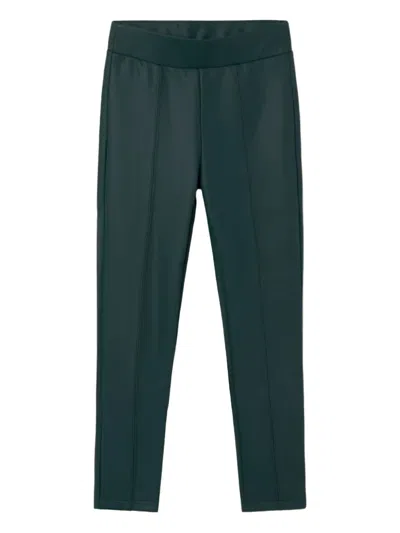 Mayoral Faux-leather Leggings In Green