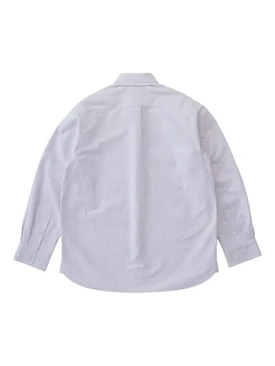 Gramicci Striped Cotton Shirt In White