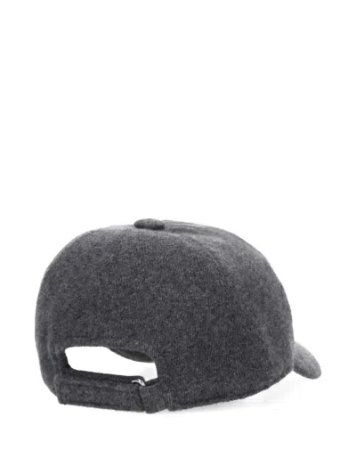Borsalino Hiker Baseball Cap In Gray