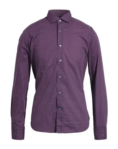 Alea Man Shirt Midnight Blue Size 15 ¾ Cotton In Multi