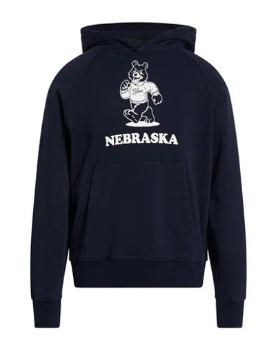 Shoe® Shoe Man Sweatshirt Navy Size Xl Cotton In Blue