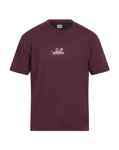 C.p. Company C. P. Company Man T-shirt Burgundy Size 3xl Cotton In Burgundy