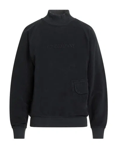 C.p. Company C. P. Company Man Sweatshirt Midnight Blue Size Xxl Cotton In Black