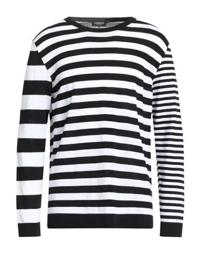Dondup Man Sweater Black Size 36 Cotton In Black