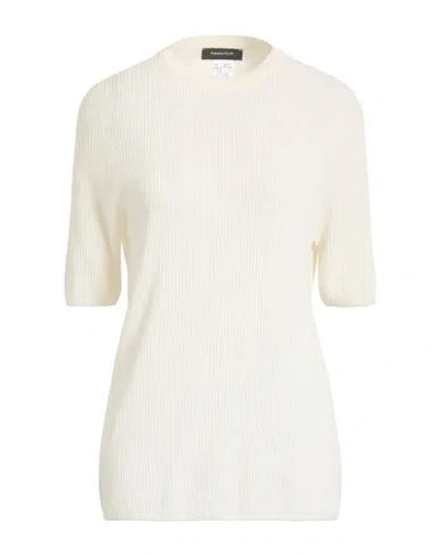 Fabiana Filippi Woman Sweater Ivory Size 12 Virgin Wool, Silk, Cashmere In White
