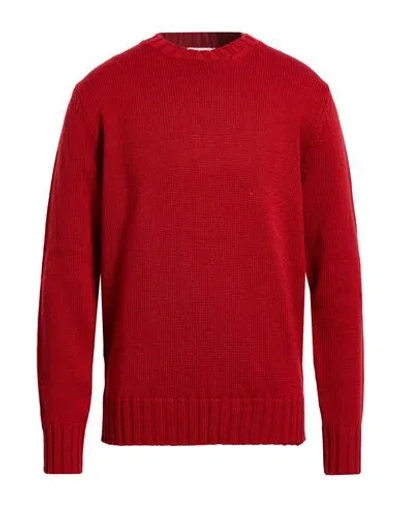 Become Man Sweater Brick Size 42 Merino Wool, Acrylic In Red