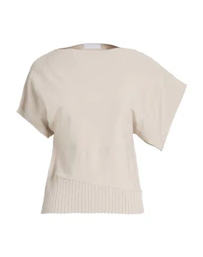 Kangra Cashmere Kangra Woman Sweater Beige Size 6 Viscose In Gray