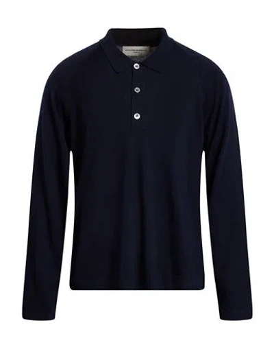 Officine Generale Officine Générale Man Sweater Navy Size Xxl Virgin Wool In Blue
