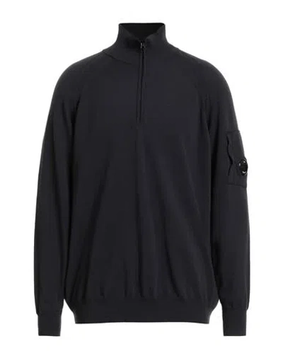 C.p. Company C. P. Company Man Turtleneck Charcoal Size 3xl Virgin Wool, Polyester In Black
