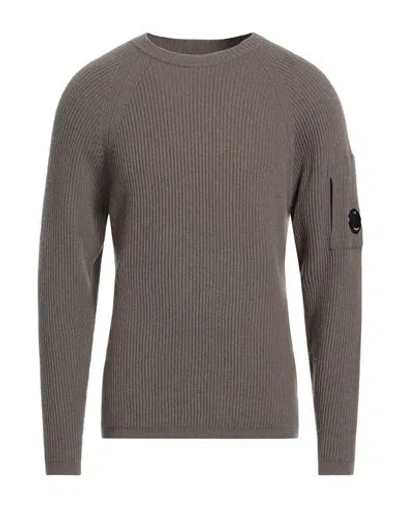 C.p. Company C. P. Company Man Sweater Khaki Size 3xl Wool, Polyamide In Brown
