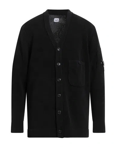C.p. Company C. P. Company Man Cardigan Black Size Xl Cotton In Black