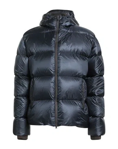 Herno Man Puffer Navy Size 50 Polyamide In Blue