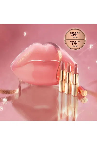 Charlotte Tilbury Mini Iconic Hollywood Lipstick Trio Gift Set In Pink