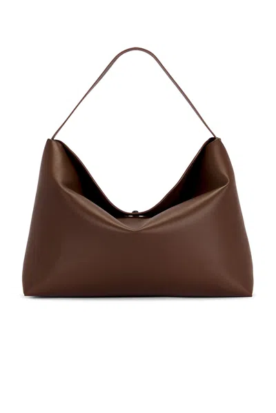 Christopher Esber Turnlock Grande Shoulder Bag In Brown