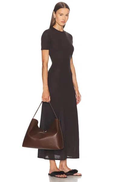 Christopher Esber Turnlock Grande Shoulder Bag In Brown