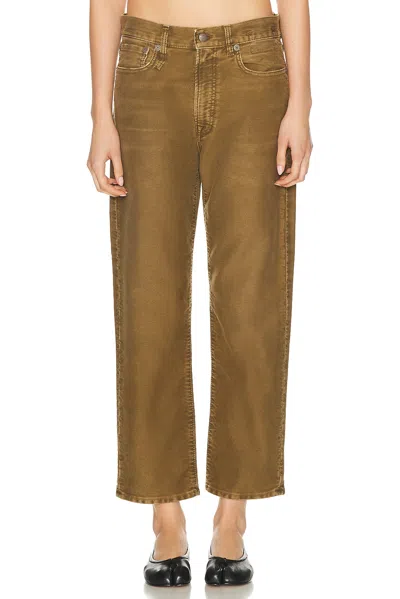 R13 Boyfriend Straight Leg In Brown