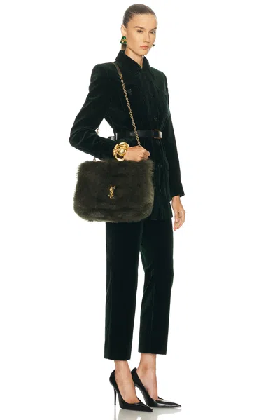 Saint Laurent Medium Jamie 4.3 Chain Bag In Green