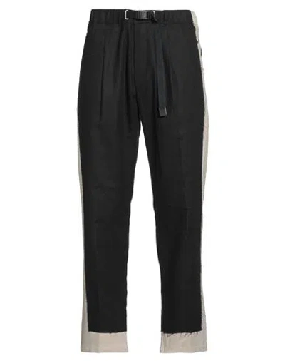 White Sand Man Pants Black Size 32 Linen, Cotton In Black