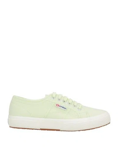 Superga Man Sneakers Light Green Size 9 Textile Fibers In Green