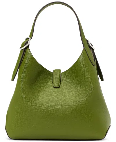 Kate Spade Deco Medium Pebbled Leather Crossbody Tote Bag In Green