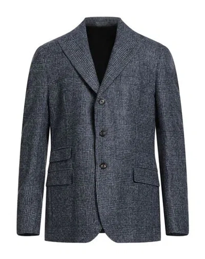 Eleventy Platinum Man Blazer Blue Size 44 Alpaca Wool, Wool, Polyamide In Blue