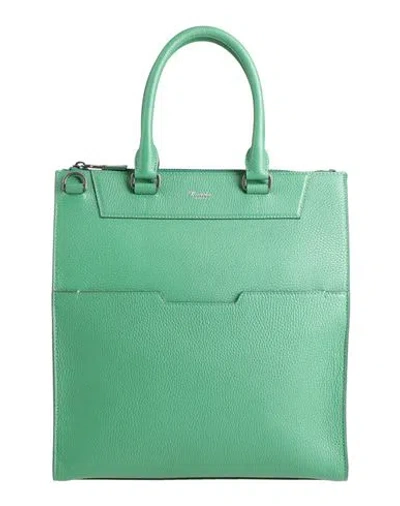 Pineider Woman Handbag Green Size - Leather