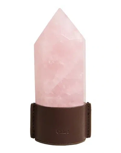 Chloé Design Object Pink Size - Rose Quartz, Brass, Calfskin In Pink