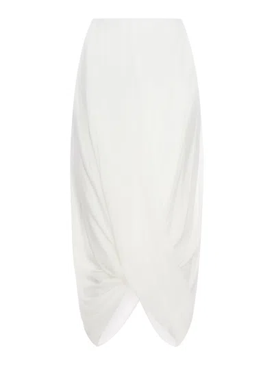 Totême Midi Skirt In White